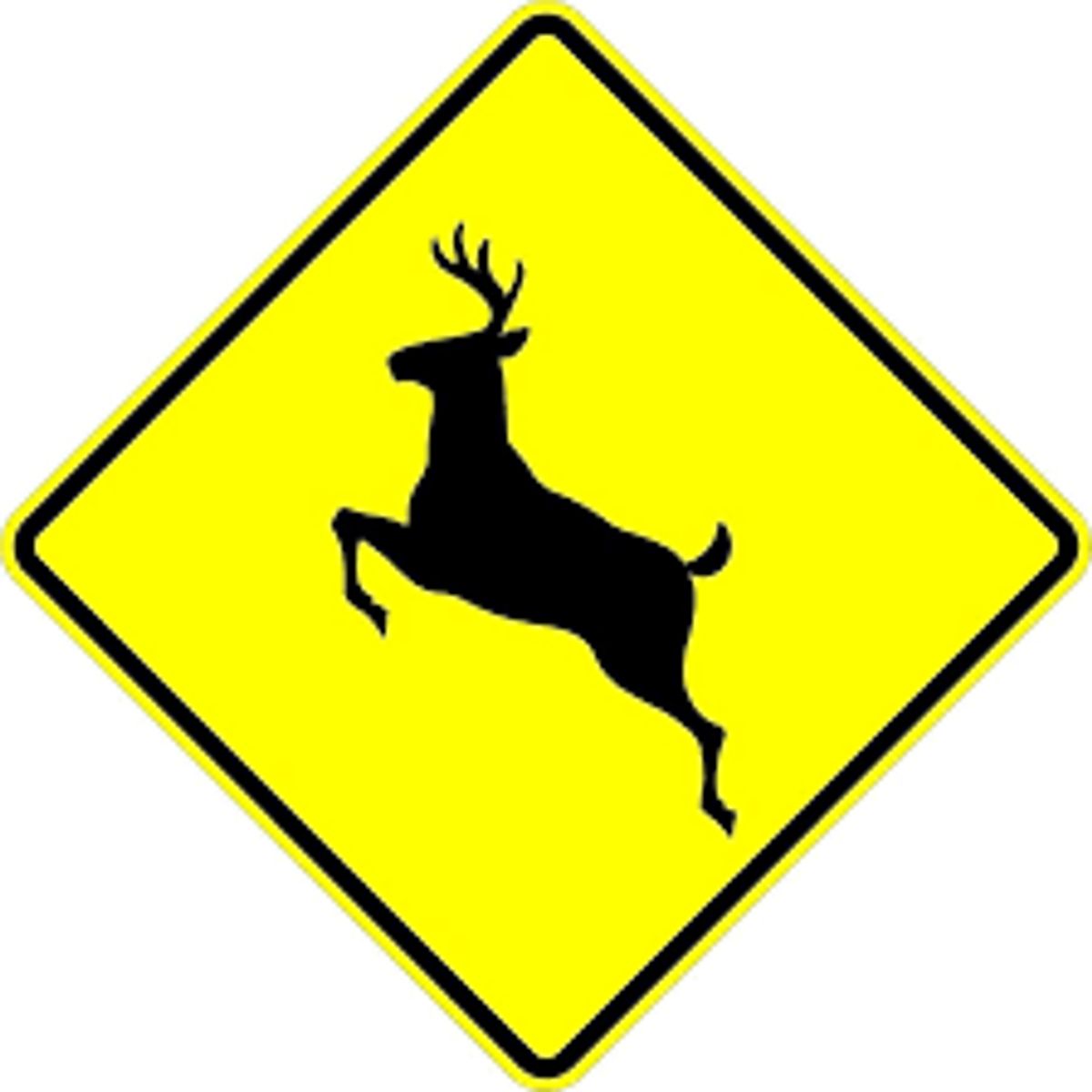 deer crossing sign, ontario