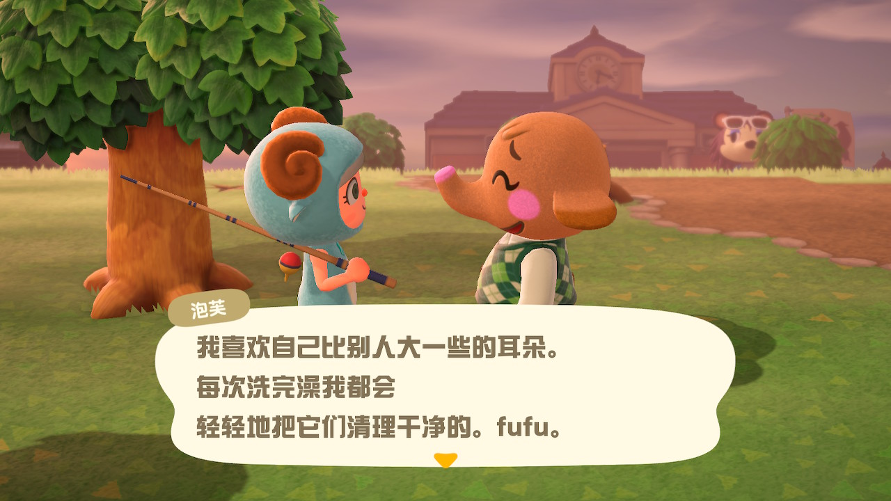 泡芙說她洗完澡後會輕輕清洗自己比別人大的耳朵